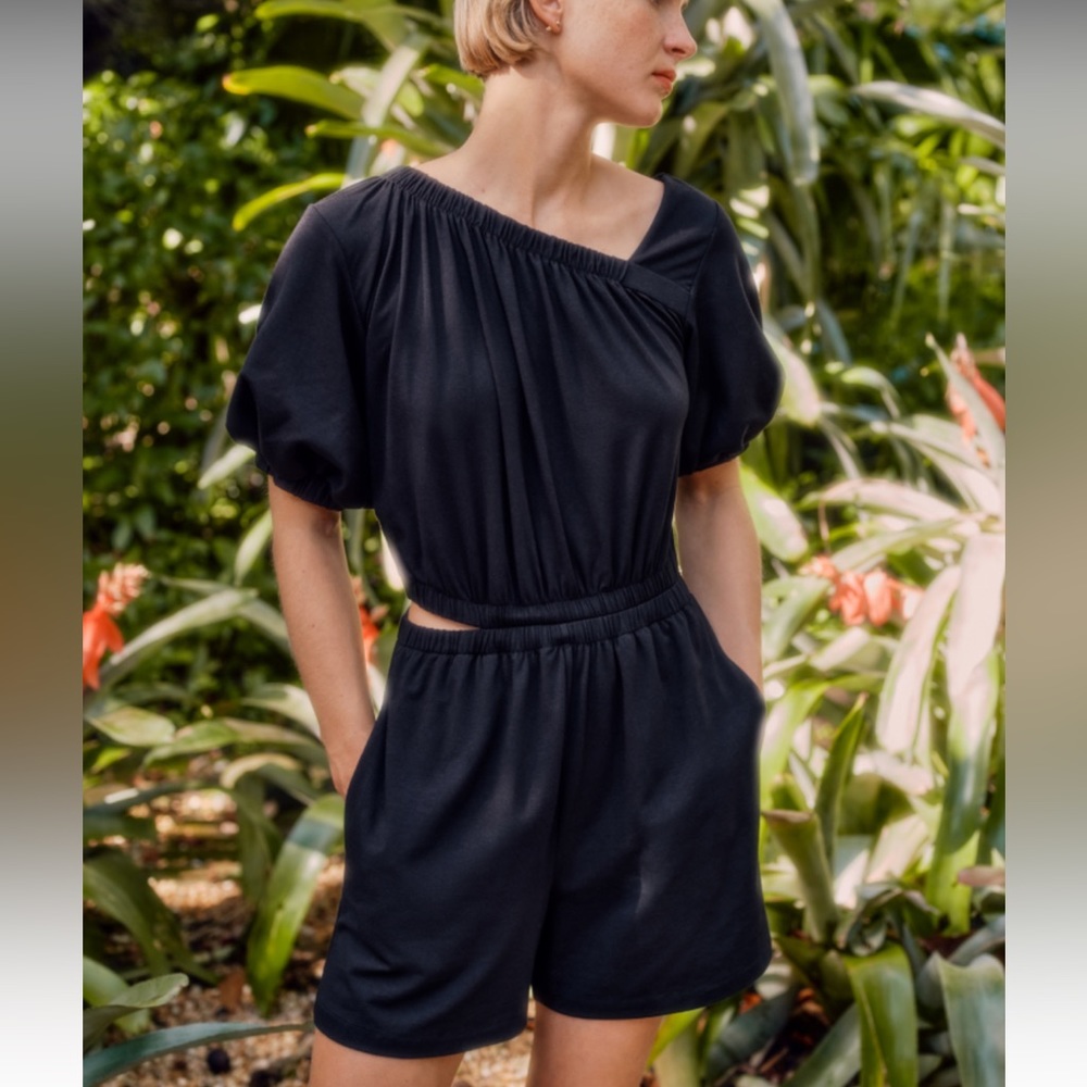 Cuyana Gathered Front Jumpsuit
